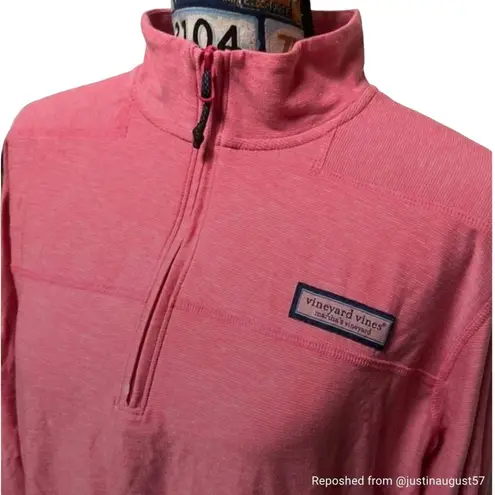 VINEYARD VINES Martha Vineyard Shep L/S Shirt in Neon Pink, sz M Pink Size M