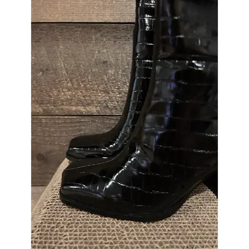 GORGEOUS! KAT MACONIE SAFFLE BOOT IN BLACK CROC SZ US 6 NEW! $395