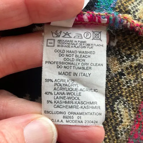 Kenzo Women's Colorful Animal Print Hooded Cardigan Size 44 (U.S. 10) RARE