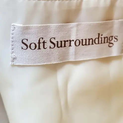 Soft Surroundings Soft Surrounding Large Purple Floral Canvas Bag Oversize Tote 22 x 16" Bloomcore