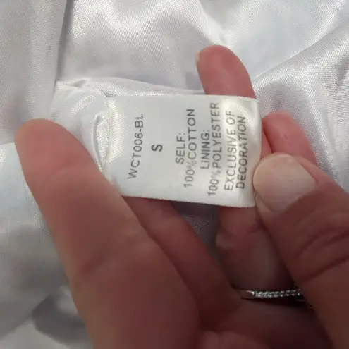 The Impeccable Pig embroidered striped halter dress size small