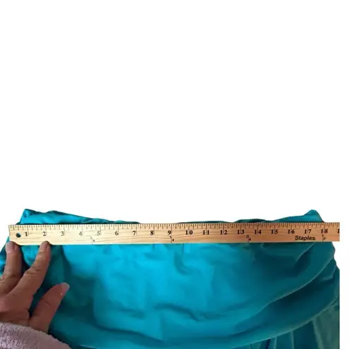 Catalina Swim Skirt Turquoise Blue Ruched Sides Modest Bikini Bottom Size XL