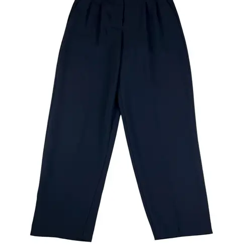 Wilfred Black High Rise Pleated Crop Trouser Pants NEW