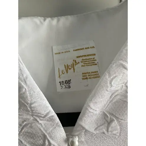 Le Voys Size xs Vintage White Long CHiffon Robe Peignoir Lingerie Nightgown