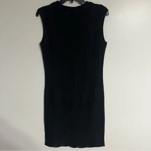 Ophelia Roe Women’s Ophelia Roe Open Knit Sleeveless Dress Cover Up Size Medium Black