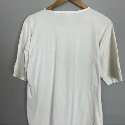 Vintage Oversized Tee Fish Print Watercolor Pastel Short Sleeve T