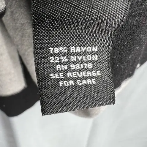 Premise Sleeveless Sweater Top Gray Mock Neck Keyhole Black Trim Medium