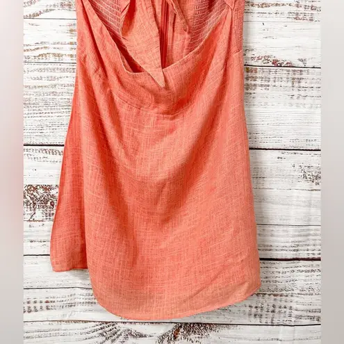 The Jetset Diaries TJD Heartbreaker Orange Linen Mini Dress, EUC, Medium