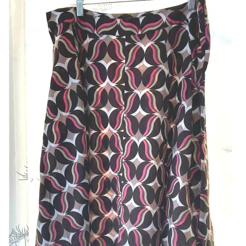 Apostrophe Size 8 Geometric Skirt Preppy Aline Fun Midi