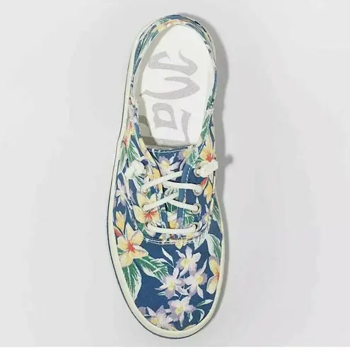 Mad love Women’s Kendra Floral Canvas Lace Slip On Sneakers Shoes Size 6