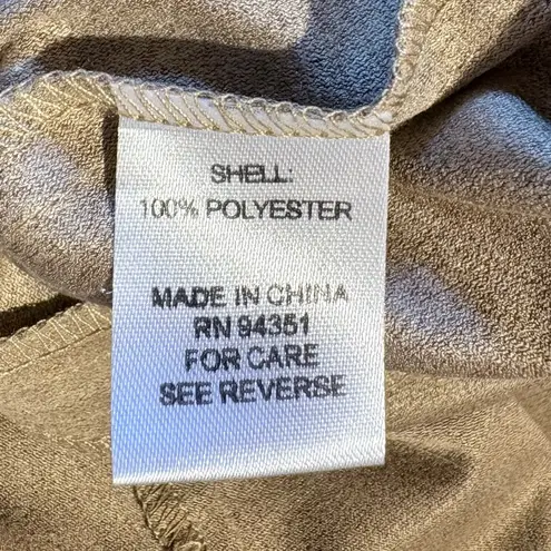 JADE by Melody Tam Faux Suede Shift Dress – Taupe w/Pockets – Size Large 💚 Tan