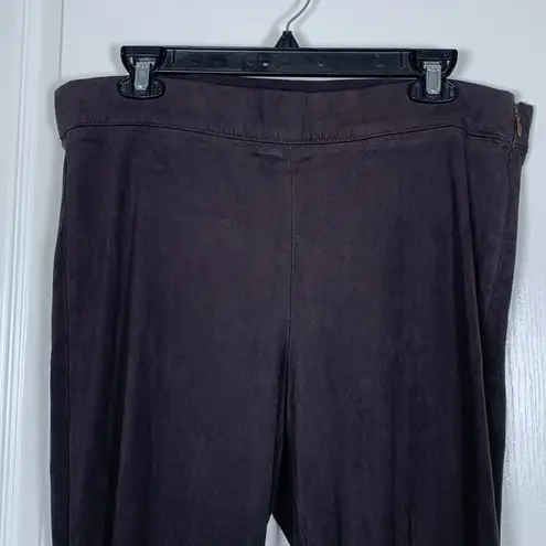 Banana Republic  Black Ankle Pants Suede Feely Fabric Size 14 EUC #VEG-0216
