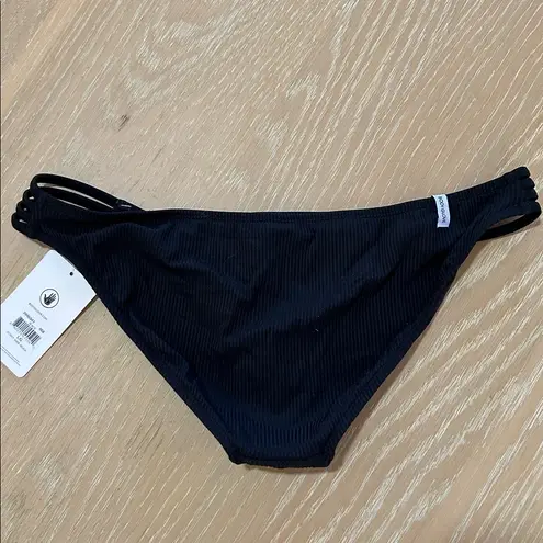 Body Glove Women's Ibiza Flirty Surf Rider Bikini Bottom, Black, size Large, NWT