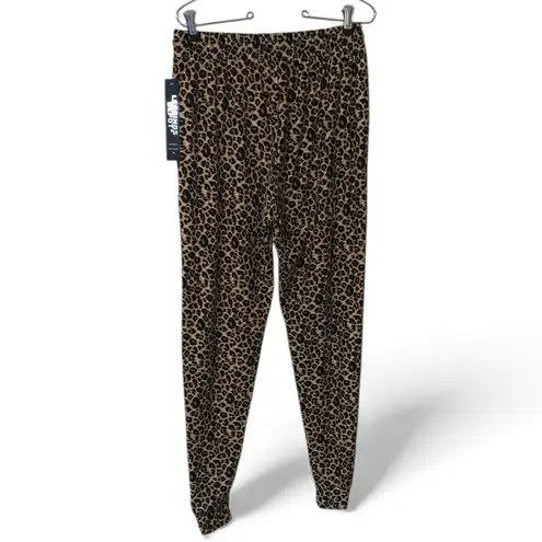 Leggings Depot NWT Full Size Spotted Downtown Leopard Print Joggers
