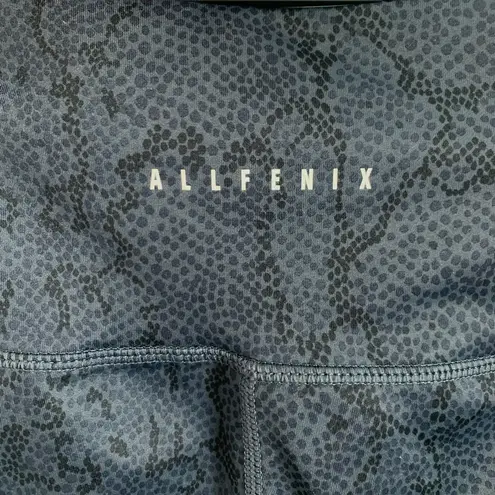 All Fenix Womans animal print dark blue sport active yoga runner leggings XS