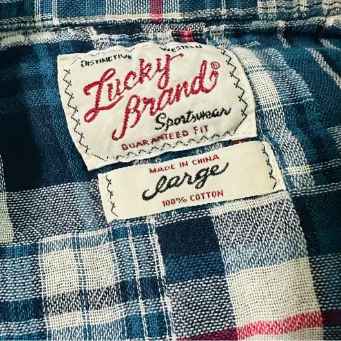 Lucky Brand  women's size Large long sleeve, button down, quilted shirt