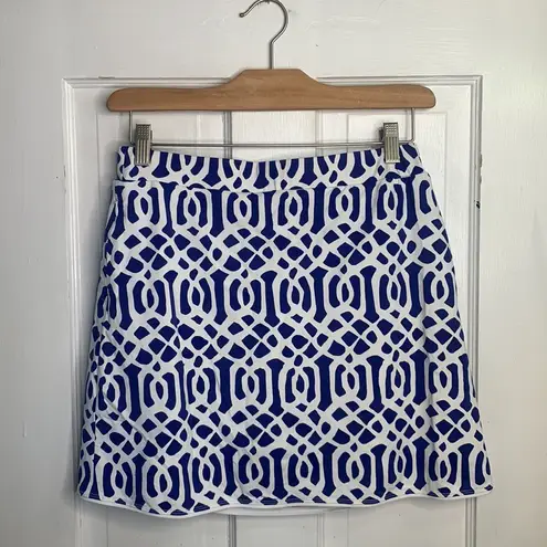 J. McLaughlin  Geometric Print Wrap Skort Catalina Cloth Stretch W-926 Sz S