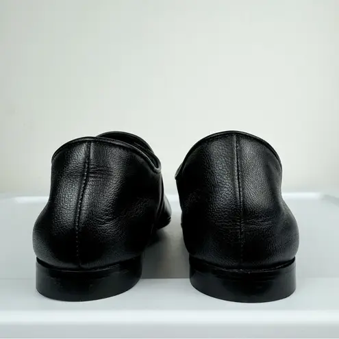 Aquatalia Revy Black Nappa Leather Loafers Sz 8
