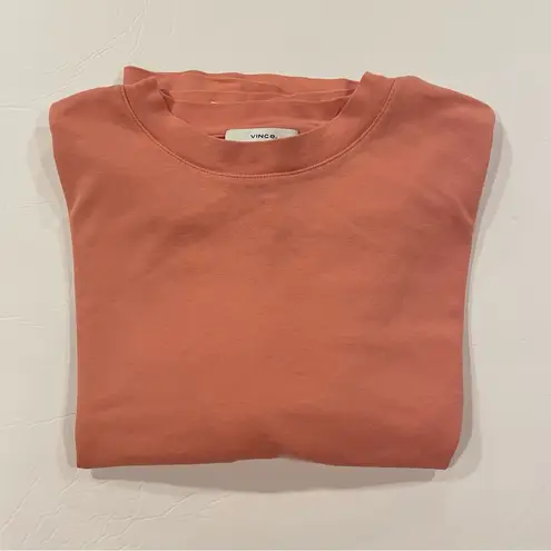 Vince Cute  peach pima cotton boxy wide sleeve t-shirt large