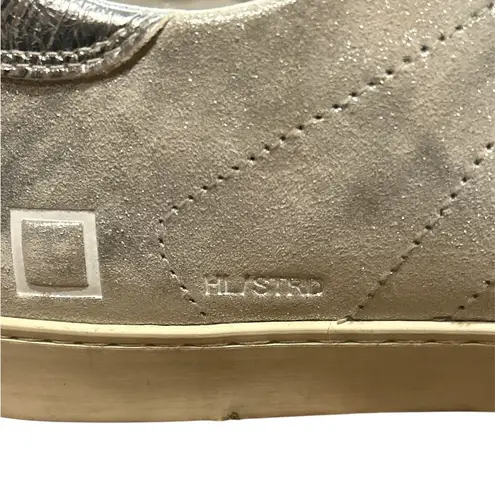 D.A.T.E. HILL LOW STARDUST Silver Sneakers Size 9.5