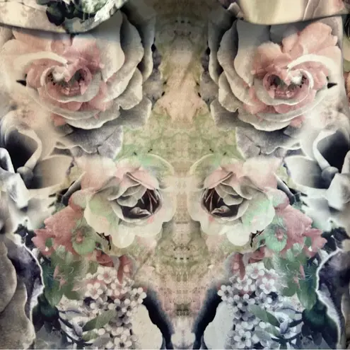 Ripe a pea in the pod maternity floral off the shoulder dress size medium White