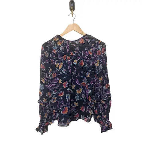 Ramy Brook Rosalind Floral-Printed Blouse Size XS NWT