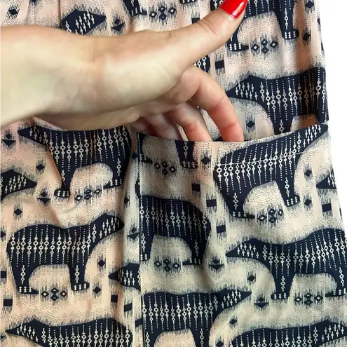 Maeve by Anthropologie Polar Bear Mini Shift Dress with Pockets Size 2 EUC