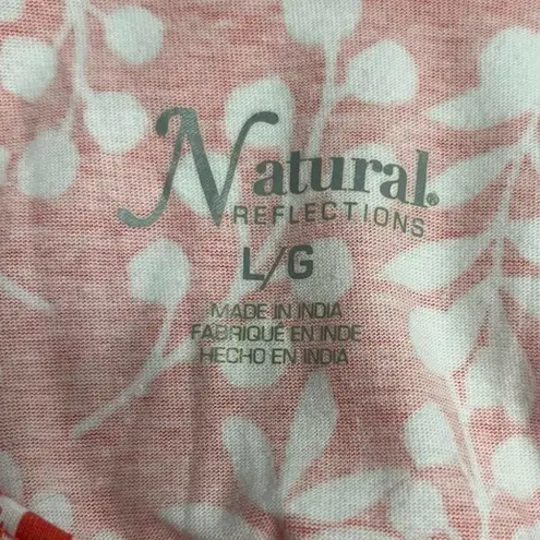 Natural Reflections White and Orange Sleeveless Sundress