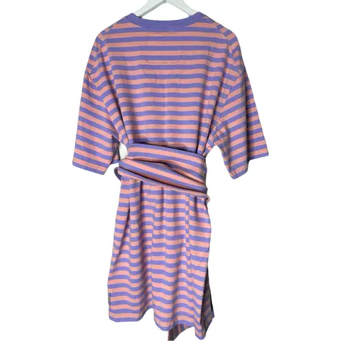 Marc Jacobs  Striped T-shirt Dress Pastel Lavender Multi Size M/L