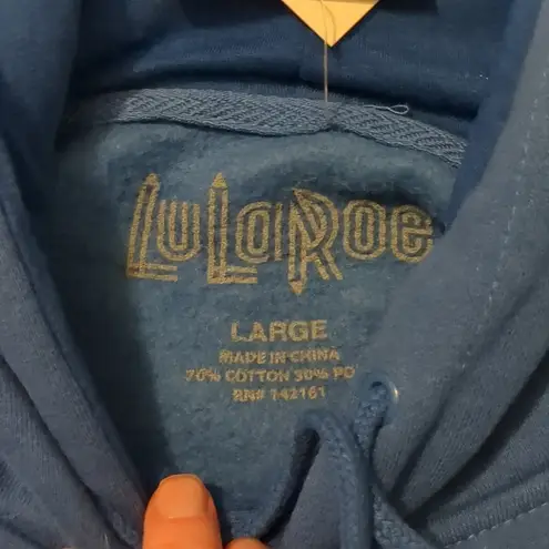 LuLaRoe  Alex "Main Character Energy" hoodie sweatshirt size large