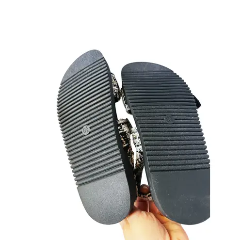 A New Day  Black Tweed Sling Back Sandals 6.5 Black