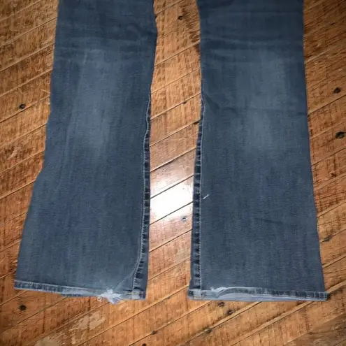 American Eagle  dark wash normcore kick boot 8 distressed jeans