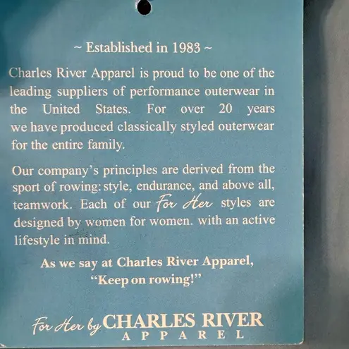 Charles River Apparel Women’s Legend Pullover Windshirt Blue Size S NWT