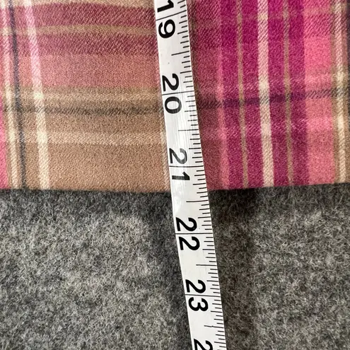 Vintage JG Hook Pencil Skirt 2 Petite Pink Plaid Wool Lined Smart Casual Preppy Size 2P
