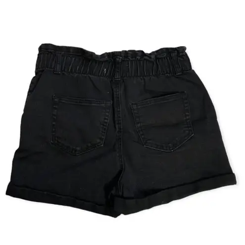 Vanilla Star Jeans Vanilla Star Washed Black Denim Paper Bag Short