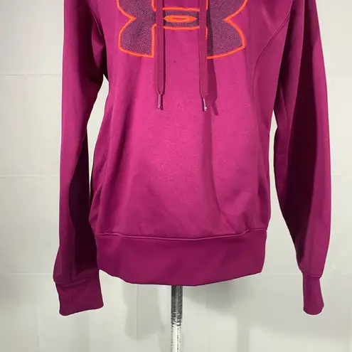 Under Armour  U Storm Purple Semi Fitted Coldgear Hoodie Size Large