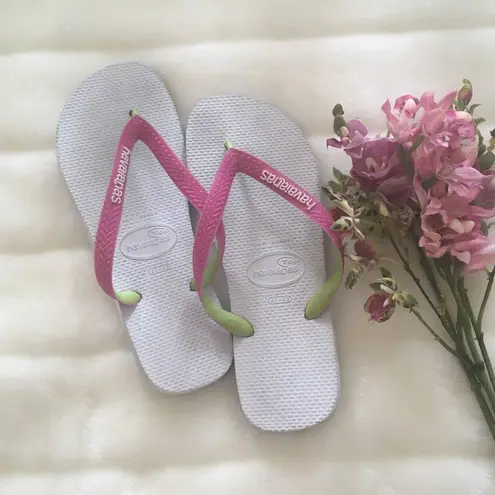Havaianas White FlipFlops US 9