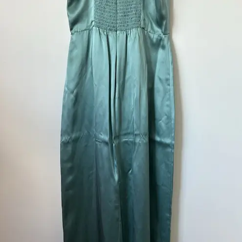 Reformation  Frankie Slip 100% Silk Dress in Verdigris Size: 8