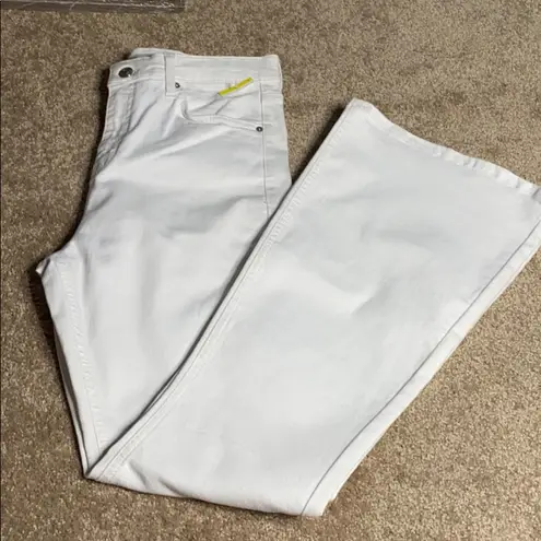 Topshop Jamie Flare Jeans White Size 32