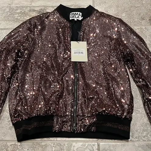 Pam & Gela Rose Mirror Ball Jacket, Size P/XS New w/Tag Retail $275