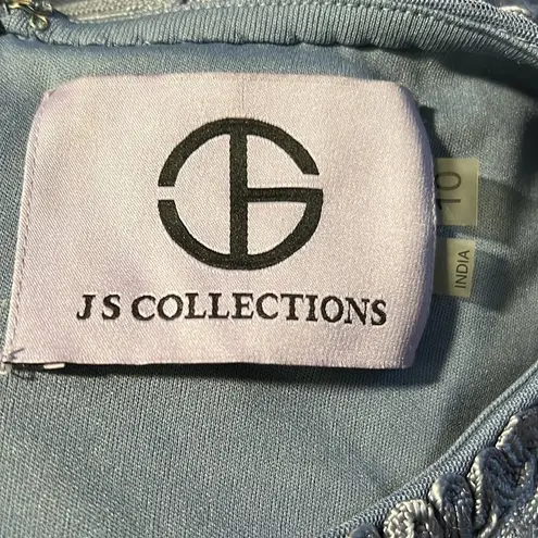 JS Collections SOUTACHE Ribbon Lace Mesh Stretch Sheath Dress Size 10