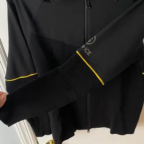 Bogner Women's Wool Mid Layer Zip Hoodie Black