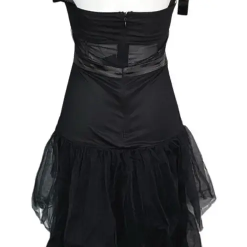 LULUS NWT Mystique Black Tulle Tie