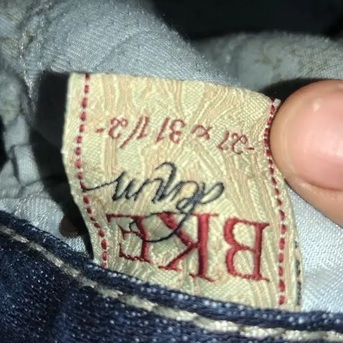 BKE denim sierra boot cut jeans size 27x31 1/2 darker western jeans country