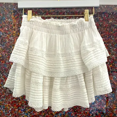 Aerie White Rock N Ruffle  Skirt. NOT SOLD ANYMORE.