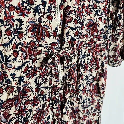 Robert Rodriguez Women's Taylor Floral Cropped Floral Shirt Jumpsuit Size 4