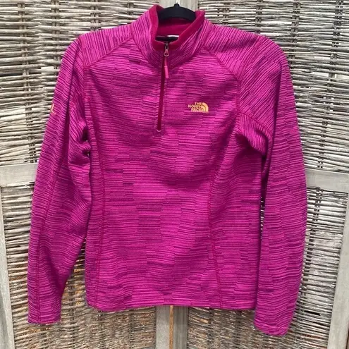 North Face Quarter Zip Pink M Size M