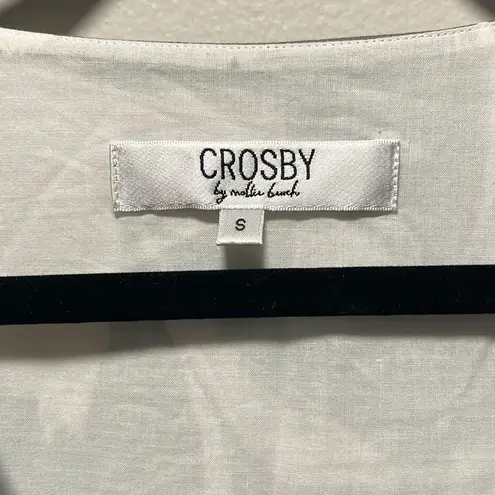 CROSBY by Mollie Burch Brawley Dress, Everglades Green/ White Leaf Print, Size S