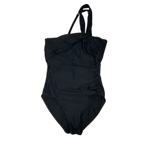 MIRACLESUIT nwot $188 rock solid Europa underwire one piece swimsuit 8 M Black