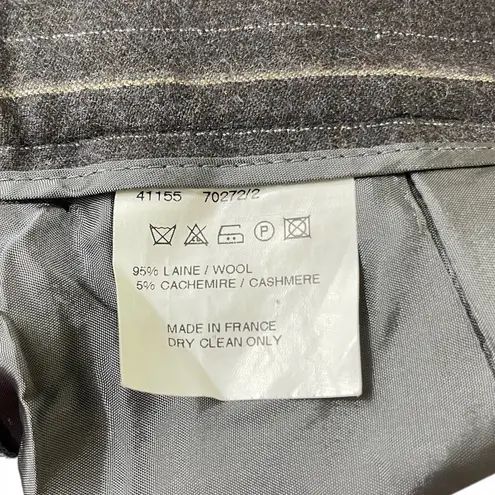 00s BERNARD ZINS Vintage Brown Pin Stripe Straight Leg Dress Pants Size 14